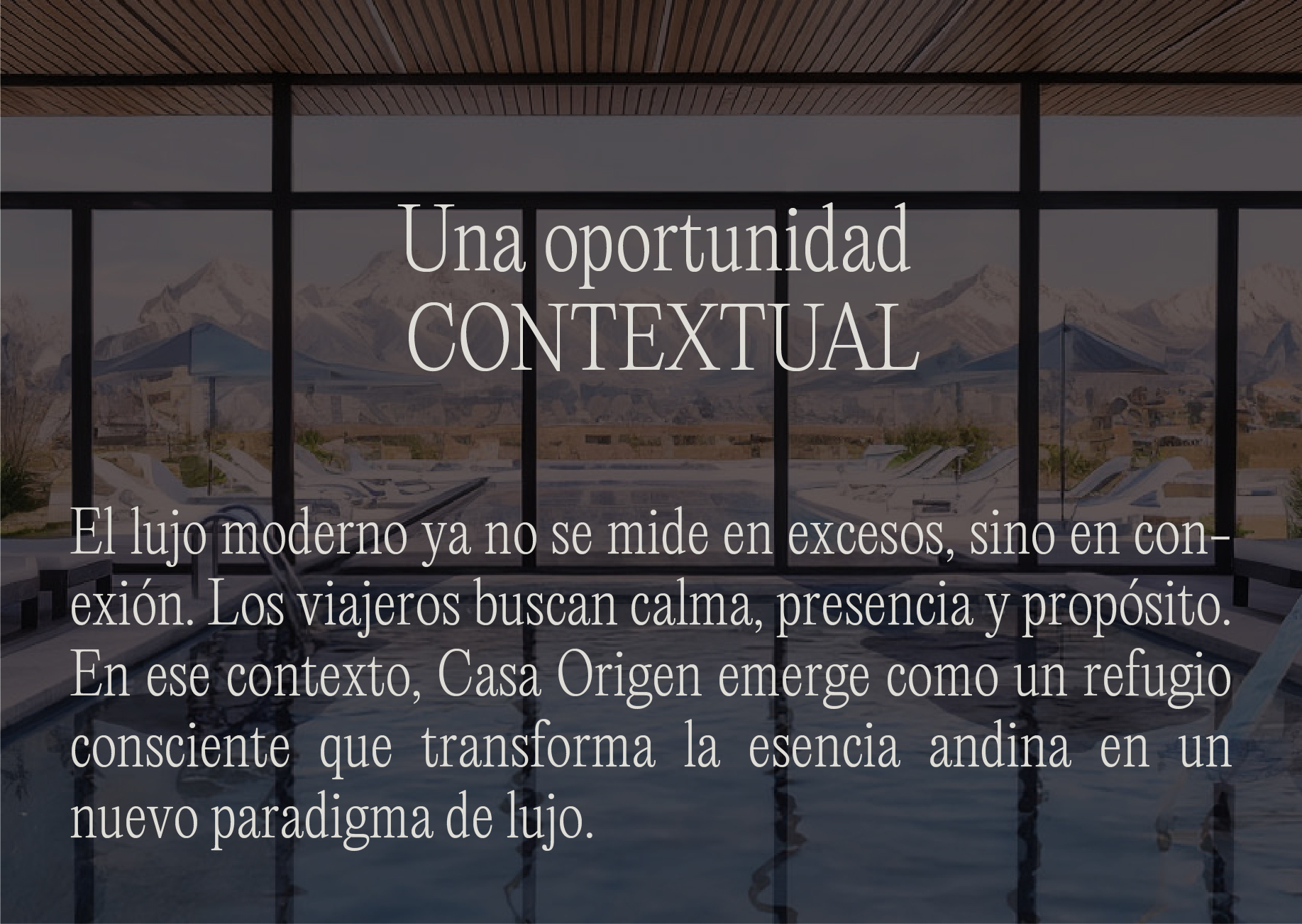 Una oportunidad contextual