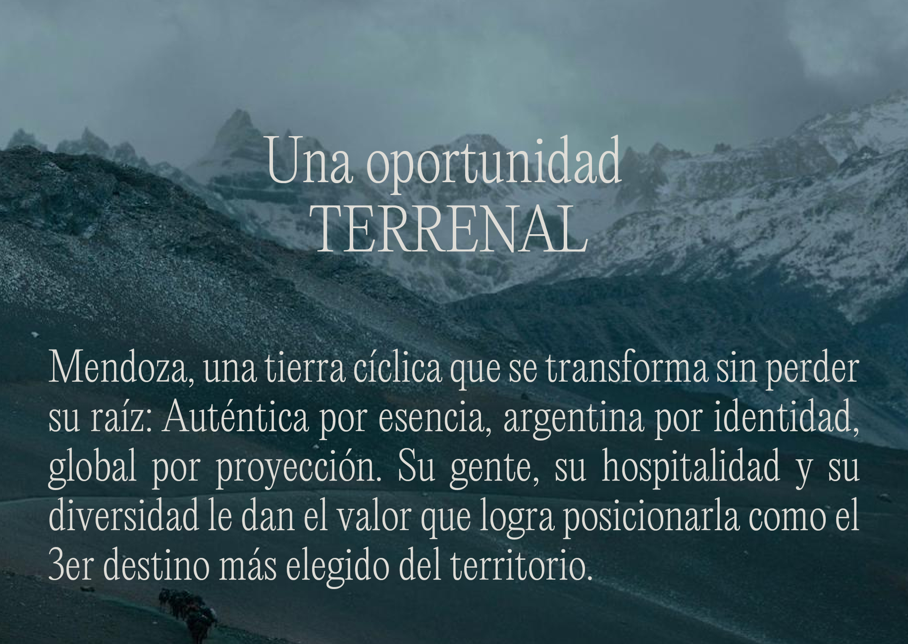 Una oportunidad terrenal